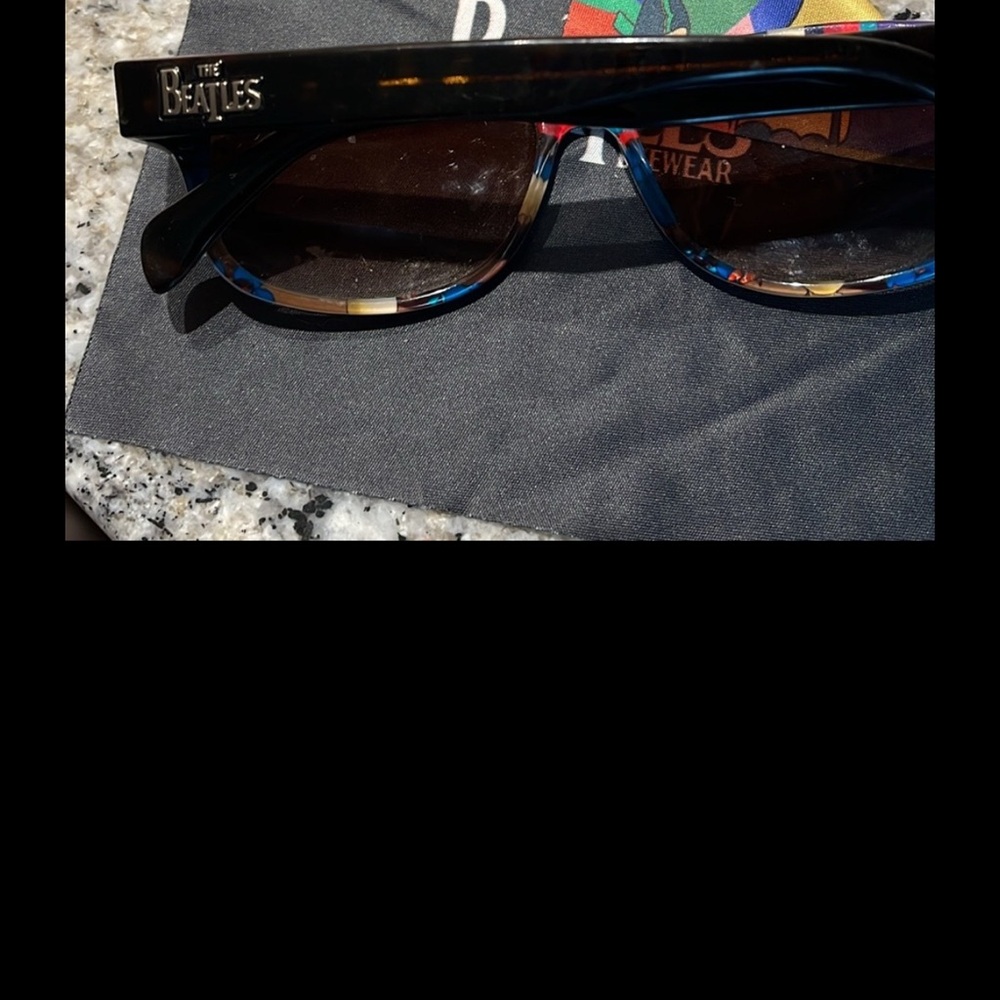 The Beatles Black and Multicolor Sunglasses